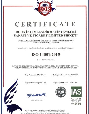DORA İKLİMLENDİRME ISO 14001 TR